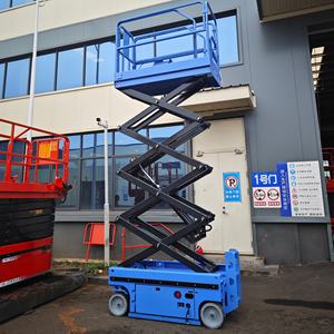 Plataforma de Trabajo Aérea Hidráulica con Ruedas de 6 a 14 m, Elevador de Tijera Móvil, <span class=keywords><strong>Andamio</strong></span> - Product Image 2