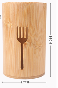 銀食器ホルダー 家庭用竹製食器オーガナイザー キッチンカトラリー用 フラットウェアホルダー スプーン、ナイフ、フォーク用オーガナイザー - Product Image 6