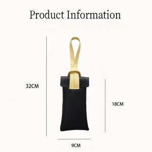 Personalized PU Leather Classic Glasses Storage Pouch Custom Engraved Birth Flowers Dustproof Lightweight Portable Travel - Product Image 6