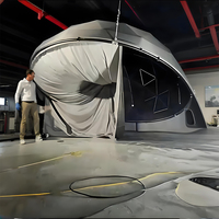Écran dôme gonflable portable pour système de projection de musée scientifique, expositions mobiles en extérieur, installation facile, événement multifonctionnel