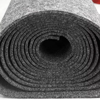 1-5mm High Pile Non-Slip Polyester Gray Outdoor Carpet-Plain Home & Car Use Exhibition Mats Rugs Felt Rolls