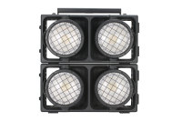 Projecteur LED Blinder IP65 Étanche 2*300W RGBALC Blanc Chaud Ra90 à 2 Yeux COB Tête Mobile Extérieur DMX512 en Alliage d'Aluminium Dimmable