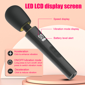 Hot Selling Waterproof Av Wand Massager Female Masturbation Sex Toy Nipple Clitoris Stimulator 9-Speed Battery-Powered <b>Vibrator</b> - Product Image 6