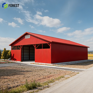 โรงงานผลิต โกดังเหล็กสำเร็จรูปขนาด 60x120x20 เมตร ทนทานต่อสภาพอากาศ ชุบกัลวาไนซ์ แข็งแรง ทนทาน คุณภาพสูง - Product Image 1