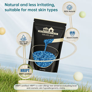 Perles de cire dure biologique premium douces aux ingrédients naturels pour une épilation sûre et indolore, parfaites pour le brésilien et le bikini - Product Image 1