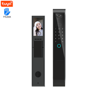 Serrure de porte intelligente Vertexis à reconnaissance faciale 3D et empreinte digitale, sans clé, WiFi, Cloud - Sécurité numérique en alliage d'aluminium Tuya