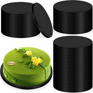 Planche à gâteau de boulangerie personnalisée de 12 pouces étanche à l'eau <span class=keywords><strong>disque</strong></span> à gâteau à dessert en argent doré pour biscuit pain sandwich bonbons - Product Image 3