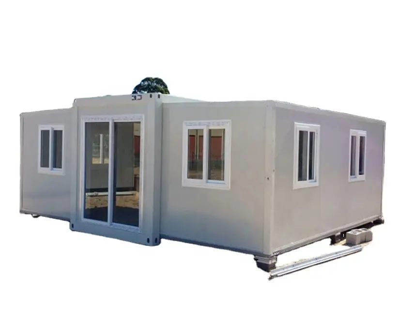 China mini modular homes portable expandable 10FT 15FT flat pack container house Deluxe portable with bedroom bathroom