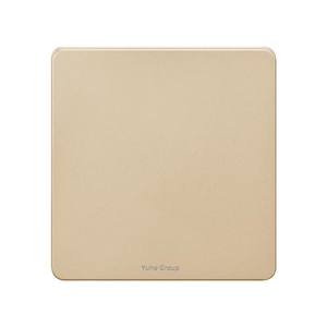 Interruptor de Luz de Pared de un Solo Control, Material PC Dorado, 10A, Enchufe Estándar Británico, Contacto Plateado - Product Image 1