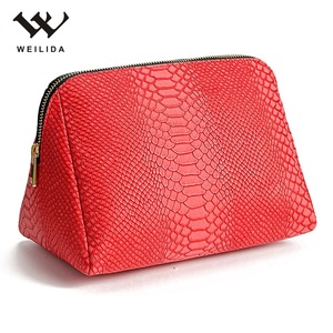 Hot <strong>Sale</strong> Fashion Custom Pouch Travel Kit Makeup <strong>Bag</strong> Snake Pattern <strong>Cosmetic</strong> Pu Storage Make up <strong>Bag</strong> With Logo - Product Image 1