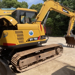 Excavadora SANY SY75C usada 90% nueva Mini excavadora de 7 toneladas movimiento de tierras EE. UU. hizo buen estado motor incluido - Product Image 5