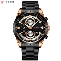 Montre pour homme CURREN 8360, mouvement à quartz japonais, mode décontractée, affaires, luxe, sport, aiguilles lumineuses, étanche, montres-bracelets