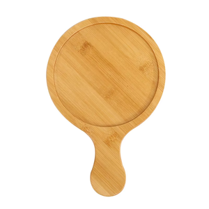Tabla de Cortar <span class=keywords><strong>Pizza</strong></span> de Bambú Redonda con Mango, Tabla de Cortar para Cocina, Logotipo Personalizado de Fábrica - Product Image 6