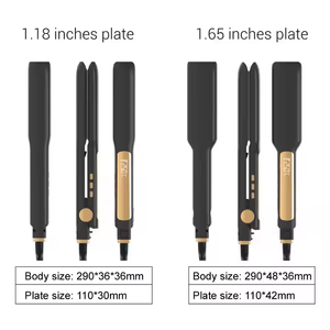Lisseur à cheveux à plaques larges en titane, outils <span class=keywords><strong>de</strong></span> coiffure professionnels, fer à lisser personnalisé <span class=keywords><strong>de</strong></span> l'usine Iconic pour traitement à la kératine - Product Image 4