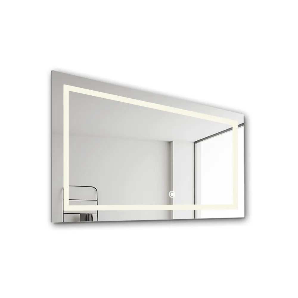 E102H60100 miroir de salle de bain LED mural Design de mode miroir de salle de bain avec lumières Led 60x100cm