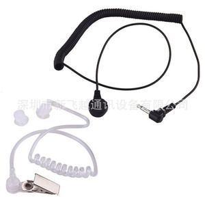 Auriculares Walkie Talkie de 3,5 mm con un solo auricular y clip para teléfono móvil, reproductor MP3 y MP4 - Product Image 1