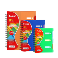 Foska Schreibwaren Klassisches Spiralnotizbuch mit Hartkartoneinband A5 B5 A6 mit Individueller Bedruckung Übungsheft für Büro