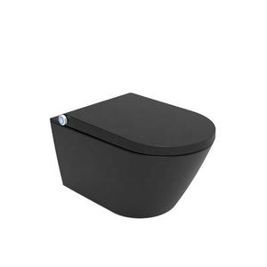 2026 모던 유럽식 욕실 벽걸이형 지능형 변기 세트 자동 플러시 매트 블랙 스마트 변기 비데 포함 - Product Image 2