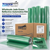 Film automobile réfléchissant vert jade Tuman en gros pour les ateliers de teinture de vitres et les distributeurs – Approvisionnement stable, commandes en gros, en stock