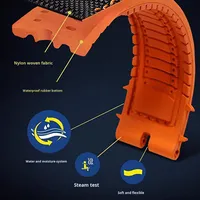 Bracelet de montre universel de remplacement en silicone souple en fibre de carbone de qualité supérieure 20 22 mm, étanche, pour plongée