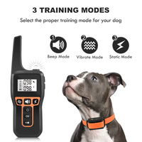 Wiederauf lad bares IPX7 wasserdichtes 1000M Remote Beep Vibration Shock Haustier Trainings halsband für Hund