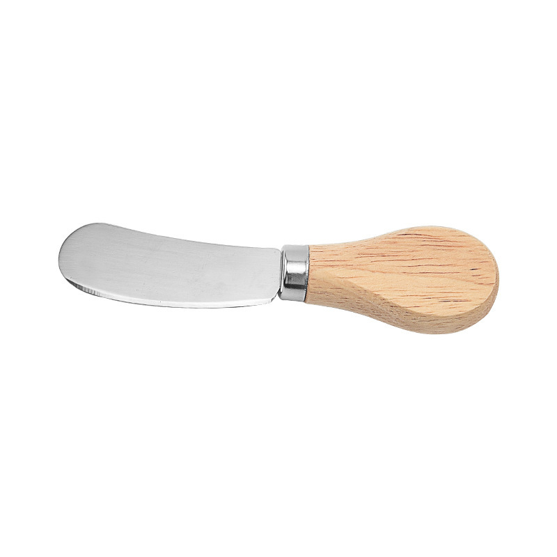 Couteau à fromage à tête ronde naturelle