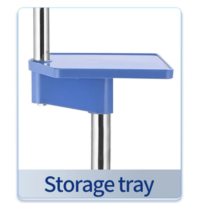 <b>Adjustable</b> Stainless Steel Mobile Drip Infusion Stand with Direct Manufacturer Supplied Infusion Rod for Hospital Use - Product Image 4