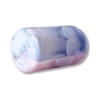 Flacon de parfum OEM Nouvelle arrivée Rose Bleu Poudre Fleur Couleur Oud Verre givré Pompe Ronde Goutte à goutte 150ml 100ml Flacon de parfum