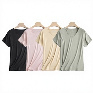 cotton bamboo oversized t shirt 260gsm heavy weight loose fit breathable summer men <b>tshirt</b> - Product Image 2