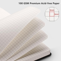 Cuaderno de Cuero con Tapa Dura Ejecutiva y Logotipo Personalizado, Cuaderno Clásico Profesional con Papel Cuadriculado A5/A4, Diario con Puntos para el Trabajo
