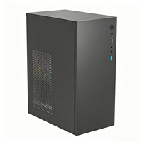 Boîtier d'ordinateur mini-tour H2 en gros d'usine, Micro-ATX, ITX, GPU, 3,5 HDD, 2 ventilateurs, boîtier de jeu DIY, boîtier en verre trempé