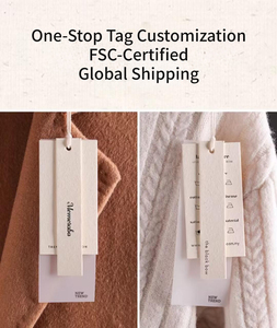 Thân Thiện Với Môi Treo <span class=keywords><strong>Tag</strong></span> Sang Trọng Tái Chế Giấy Phụ Kiện May Mặc Nhãn Tùy Chỉnh Quần Áo Chuỗi Treo Thẻ - Product Image 6