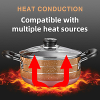 2024 chine ventes directes d'usine d'origine grande capacité pot à soupe en aluminium de haute qualité ensembles d'ustensiles de cuisine antiadhésifs