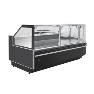 Deli-refrigerador rectangular para supermercado, mostrador <span class=keywords><strong>de</strong></span> servicio <span class=keywords><strong>de</strong></span> refrigeración <span class=keywords><strong>de</strong></span> <span class=keywords><strong>carne</strong></span> y alimentos cocidos - Product Image 1