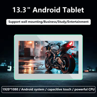 Luz LED Rk3576 13,3 pulgadas Android Tablet PC montado en la pared Wifi ranura SIM Nfc Poe Android 14 Tablet para reunión restaurante