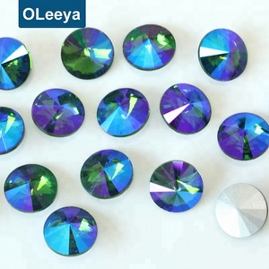 Piedra de Diamante de Vidrio Sintético de Color Ópalo Verde en Forma Ovalada de 4*6mm, 8*10mm, 6*8mm, Precio de Fábrica, para Móviles - Product Image 4