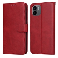 Étui en cuir de portefeuille de vache classique pour Xiaomi 15 14 Ultra 14T 13 13T Pro Redmi NOTE13 Pro Plus 5G 13C 4G A3 Fente pour cartes Flip Cover