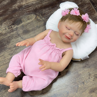 Muñeca Reborn de Vinilo Suave Realista Sunnyfan W-018XLWW de 46 CM para Dormir, Juguete Transfronterizo
