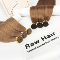 Extensions de cheveux humains bruts vierges Remy de qualité supérieure 12A, tissées à la machine, double trame, non traitées