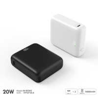 Batterie externe semi-solide NITIKA 10000mAh 35W PD, chargeur rapide portable double USB-C, certifié PSE