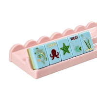 Support de Mahjong en Bois Massif Effet Brillant pour Tuiles Ondulées, Décoration de Table de Mahjong Américain, Accessoires de Jeu de Société – Direct Usine