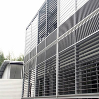 Mur-rideau de ventilation extérieur sur mesure, façade décorative, isolation thermique, pare-soleil résistant aux intempéries, persienne en aluminium