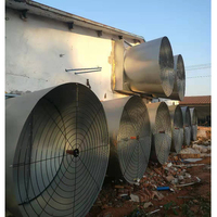 Nouveau Ensemble Complet de Ventilateurs Automatiques pour Élevage Avicole en Bâtiment Fermé, Garantie 1 An pour Poulets de Chair, Orange Galvanisé U-BEST-01