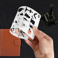 Pochoirs découpés personnalisés en gros (20 pièces) pour journal intime, alphabet et animaux, pour la décoration de planificateurs