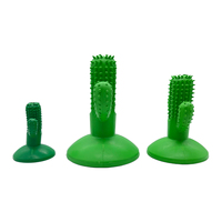 Bonne qualité personnalisé en gros résistant aux morsures interactif Cactus jouet pour animaux de compagnie en caoutchouc vert jouet pour chien à mâcher