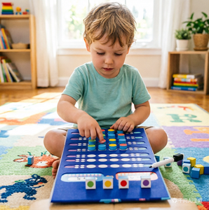 Jeu de voyage magnétique classique Montessori à succès avec <span class=keywords><strong>puzzle</strong></span> de couleurs et marqueur effaçable à sec, facile à plier et à emporter - Product Image 5