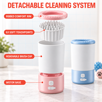 Lave-pattes automatique pour chien, nettoyeur électrique pour pattes d'animaux, brosse en silicone rechargeable par USB, gobelet pour le toilettage des chats et des chiens