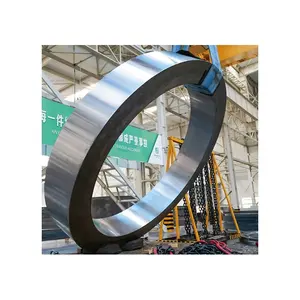 Casting Forging Manufacturer Directly Supply Large Size Rotary Kiln Support System Tyre Used In Heavy Industry Cement Plant