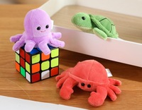 Petits jouets en peluche amusants pour animaux Oiseaux Vie marine Poupée réaliste Jouet en peluche spécial Marionnettes à doigt de requin