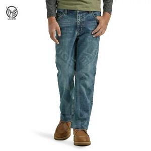 Pantalones Vaqueros de Moda al por Mayor, 100% Algodón, Talla Grande, Corte Recto y Ajustado para Hombre. - Product Image 4